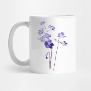 purple Cape primrose flowers watercolor Mug